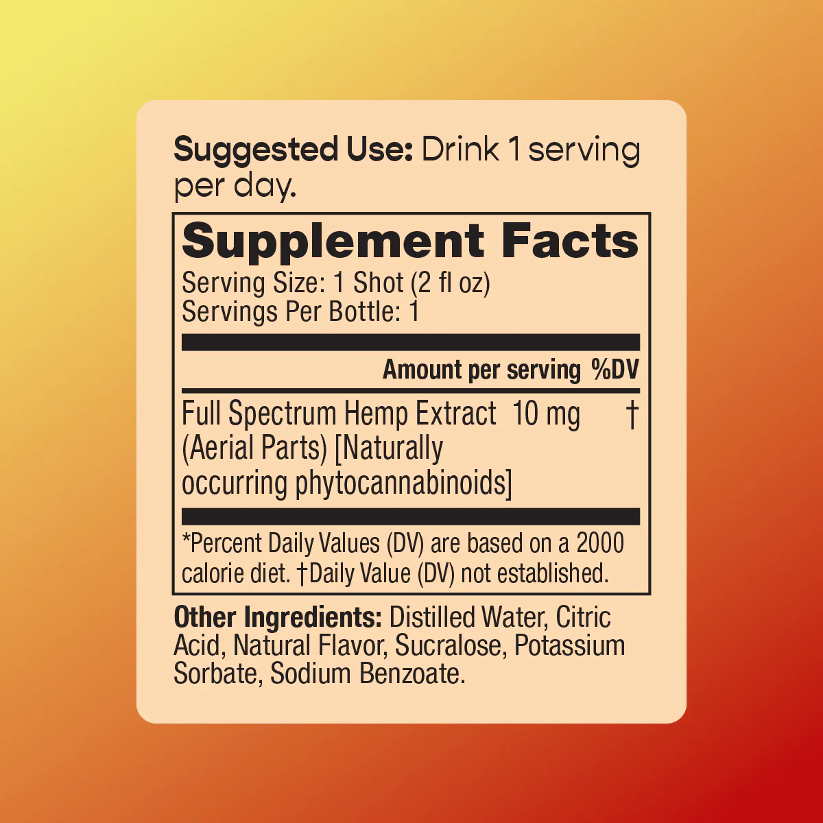 Golden Hour 10mg Shot - Image 3